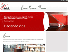Tablet Screenshot of construccionesbrick.com
